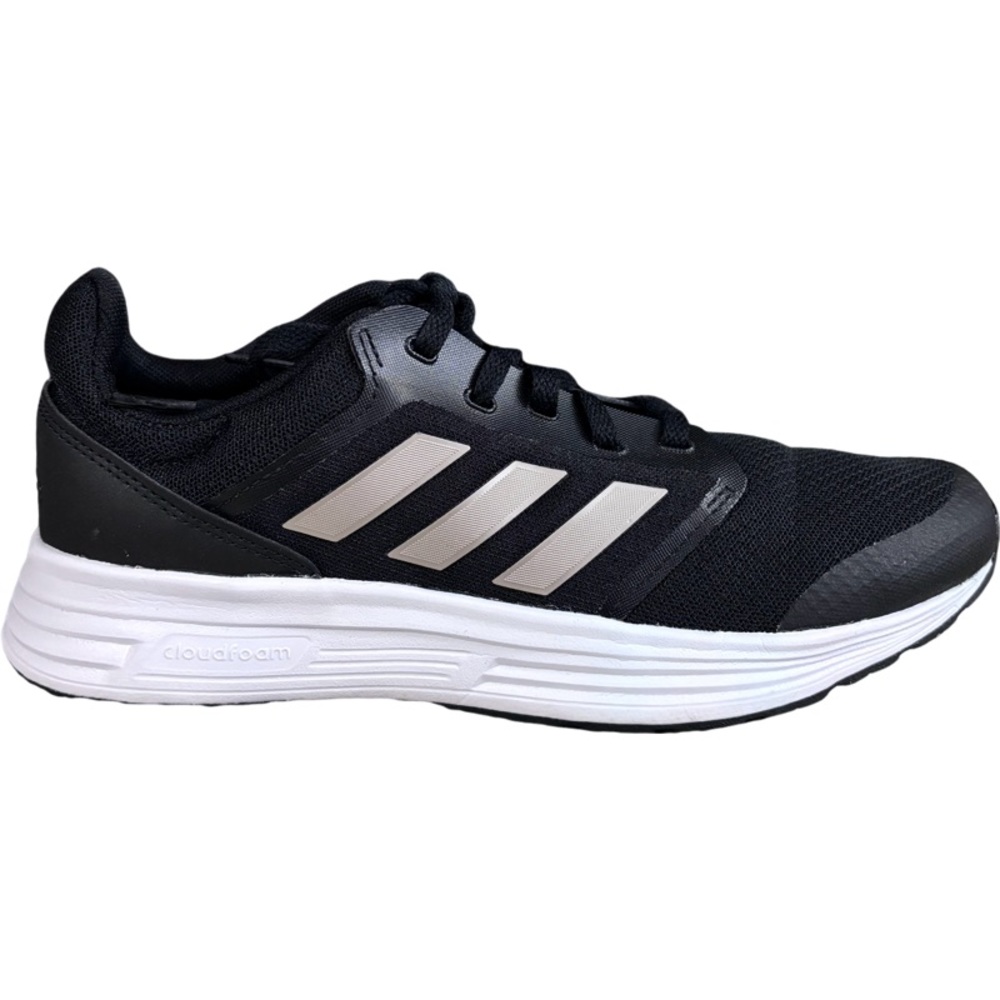 Adidas Women's Galaxy 5 Running Shoes sz 7.5 Black/Gold GX4979 CloudFoam